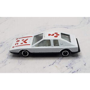 Vintage Collectible Speed Wheels White Diecast Car With Red Pinstriping